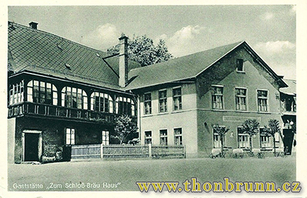 Restaurace Zámecký pivovar kolem 1940