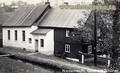 Hostinec Schörner kolem 1930