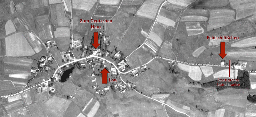 Letecké snímkování z roku 1948 - Oberreuth