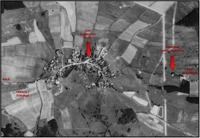 Letecké snímkování z roku 1948 - Oberreuth