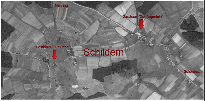 Letecké snímkování Schildern 1948