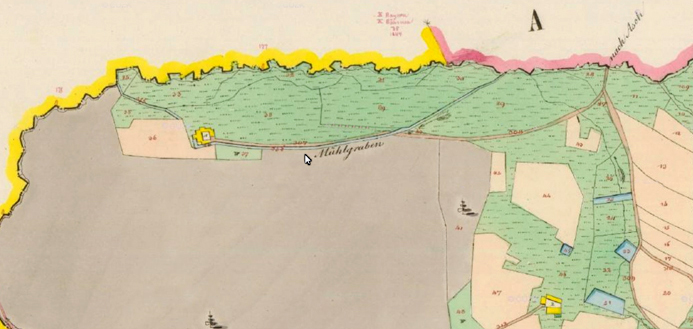 Landkarte von 1841