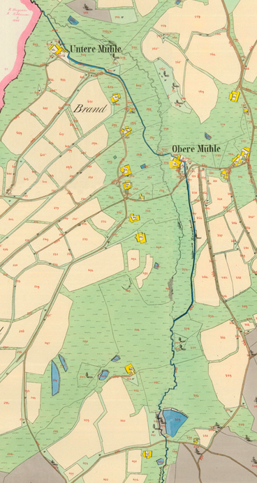 Mapa z roku 1841