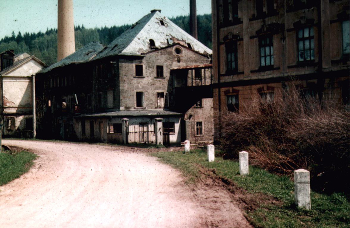Baumwollspinnerei Grün um 1900