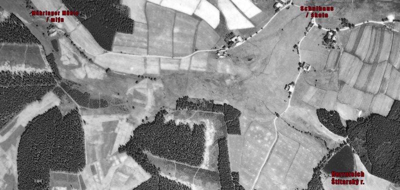 Letecké snímkování z roku 1948