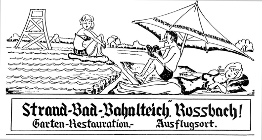 Bade-Werbung, 1930er Jahren