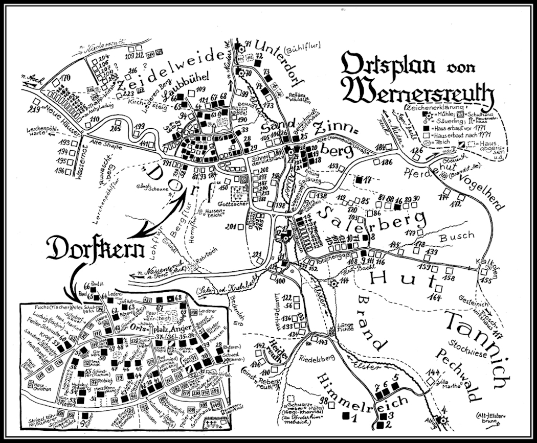 Ortsplan von Wernersreuth