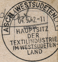 Ascher Werbestempel 1942