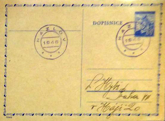 Brief von 1945