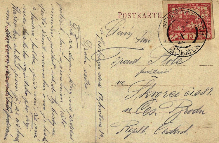 Brief von 1919