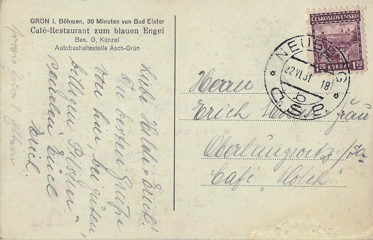 Brief von 1931