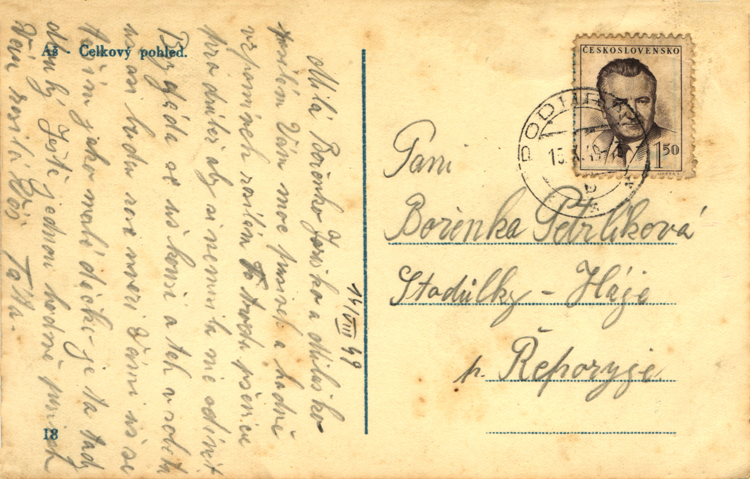 Brief von 1949