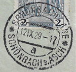 Schönbacher Stempel 1929