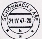 Schönbacher Stempel 1947